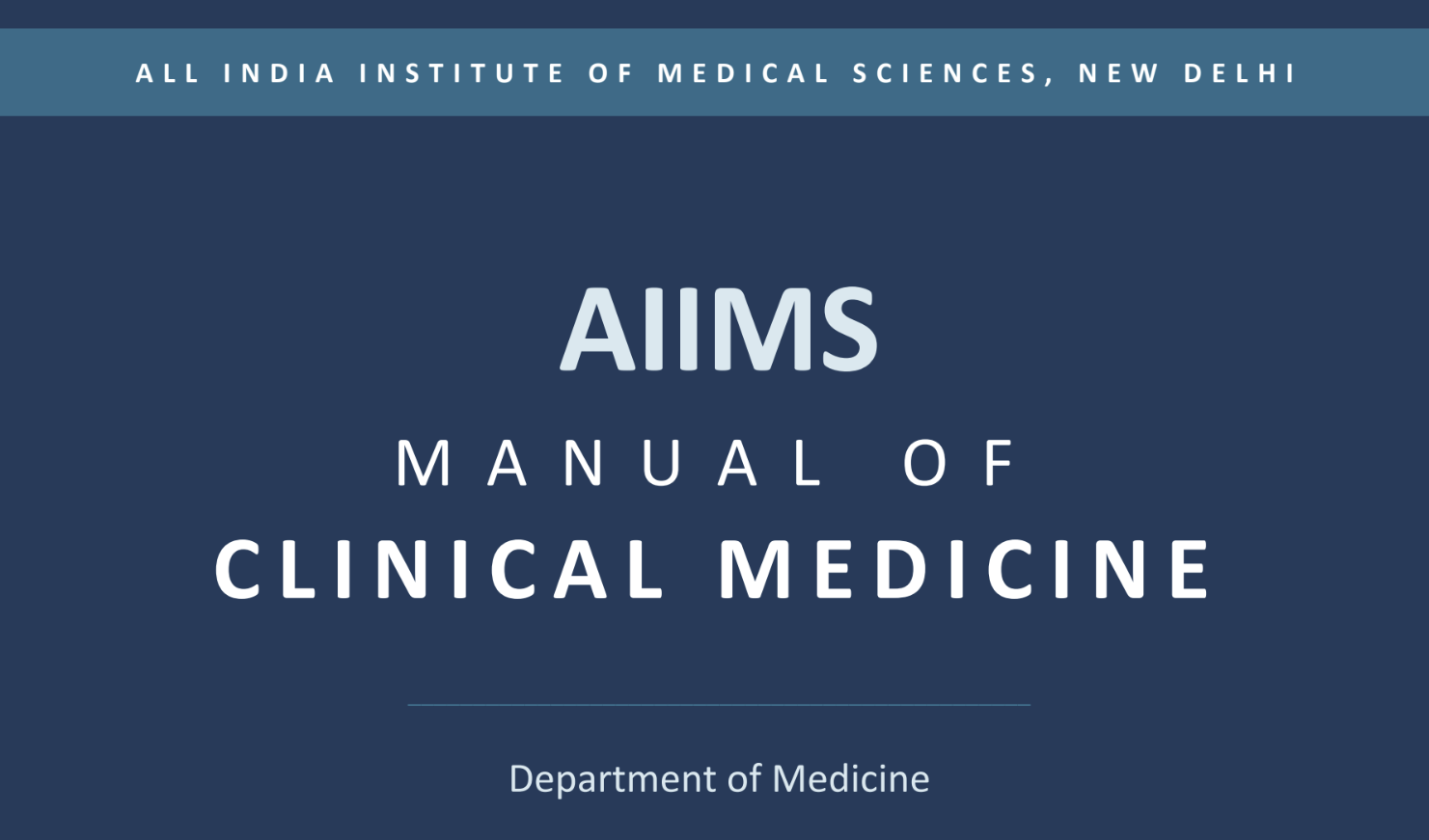 Manual of Medicine